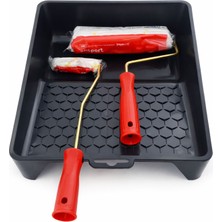 Badem10 Premium Boyacı Seti Boyama Kabı ve Rulosu Profesyonel Duvar Boyama Seti Dayanıklı Kullanım