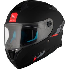 Kask mt FF106B Targo S Pure A1 Mat Siyah Full Face (Kapalı Kask)