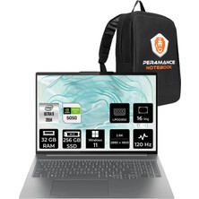 Lenovo Ideapad Pro 5 Intel Core Ultra 9 285H 32GB 256GB SSD RTX5050/8GB 16" 2.8k OLED 1100NITS 120Hz W11H Taşınabilir Bilgisayar & Per4 Çanta 83JM004WTRP306