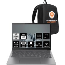 Lenovo Ideapad Pro 5 Intel Core Ultra 5 225H 32GB 2tb SSD 14" 2.8k OLED 1100NITS 120Hz W11H Taşınabilir Bilgisayar & Per4 Çanta 83JK002BTRP309