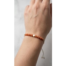 Fi Hediyelik Kadın Şans Bilekliği Cam Boncuklu Ayarlanabilir Asansör Bileklik