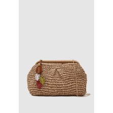 Oggo Hasır Large Clutch & Çapraz Çanta