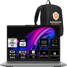 Lenovo Ideapad Pro 5 Intel Core Ultra 5 125H 16GB 2tb SSD 14" 2.8k OLED 120Hz W11P Taşınabilir Bilgisayar & Per4 Çanta 83D2005ATRP314