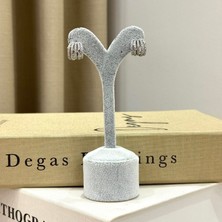 Ca Shopping Yıldız Detaylı Taşlı Çelik Kararmaz Küpe