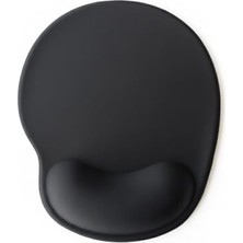 Tıger Track Siyah Bilek Destekli Ergonomik - Kaymaz Taban Mouse Pad