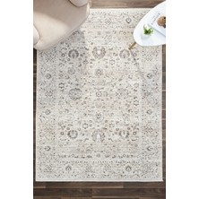 Venucci Home & Living Century Floral %100 Polyester Oturma Odası Salon Mutfak Halısı Eskitme Çiçekli Vintage Halı