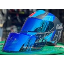 SRC mt V14 Targo Kask Camı Mavi