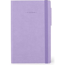 - Not Defteri, Kareli, Medium, 192 Sayfa, Yumuşak Pu Cilt, Fsc® Sertifikalı Kağıt, Fildişi Kağıt, 90 G/m², Aylık Planlayıcı, Adres Defteri, Yer Işareti, 13 x 21 Cm, Renk Lavanta