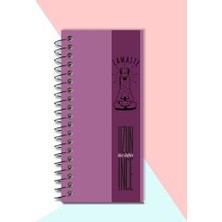 Uzun Ince Dar Çizgisiz Not Defteri No:5 Kalın Karton Kapak Spiralli 21X10 cm 120 Sayfa Mikroperforajlı Çek Kopart Özellikli Kentsoylu Lamaste Sevimli Lama Tema