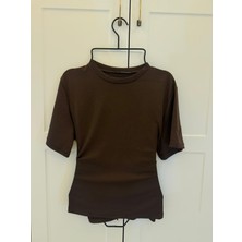 Nihanello Butik Arkası Bağcıklı Modal Bluz