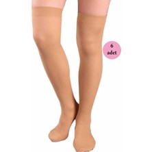 Esranın Dünyası 6 Adet Mus Kaçmaz Lastikli Çorap 70 Denye 38 Bronz