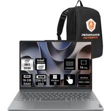 Lenovo Ideapad 5 Intel Core I5 13420H 16GB 256GB SSD 14" Fhd+ OLED Multi-Touch W11P 2-In-1 Taşınabilir Bilgisayar & Per4 Çanta + Pen 83KX005MTRP307