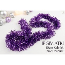 Party Express Ip Sim Atkı 10 cm Kalın Dilim - Lila