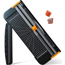 2 Yedek Bıçaklı Sürgülü Cetvelli Kağıt Kesme Makinesi