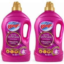 Bingo Giysi Şampuanı Yumuşatma Etkili 3 Lt x 2 Adet