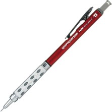 Pentel 0.5 Metal Gövdeli Gizli Uç Teknik Çizim Ve Yazı Versatil Kalem Kırmızı Pg1015C-Bx