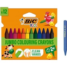 Bıc Plastidecor Elleri Kirletmeyen Üçgen Pastel Boya, 12'li Kutu, Elleri Boyamaz, 30 Aydan Büyük Çocuklar Için Ideal