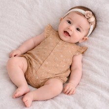 Neciks Necix's Kız Bebek Yazlık Tulum 0- 6 Ay Coton Penye Kumaş 5470 5457 5491