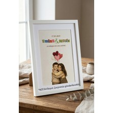 Atelier Baskı Kişiye Özel Isimli Fotoğraf Kağıdı - Çocukluk Arkadaşı ve Sevgiliye Anlamlı Hediye - Vintage Tasarım - Çerçevesiz