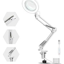 Katlanabilir Ayarlanabilir LED Işıklı Masaüstü Büyüteç