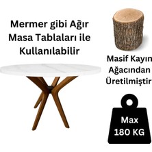 Furnirem 4 Ayaklı Kelebek Masa Ayağı | Ahşap, Cam & Mermer Tabla Uyumlu