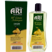 Arı Kolonyaları 80' Derece Limon Kolonyası 250 ml Cam Şişe