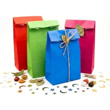 15X29 Renk Şöleni Mix Kese Kağıdı Seti – 4 Renk Karışık 12’li Paket | Kalın, Dayanıklı Hediye Paketleme Için Ideal