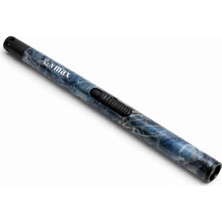 AlanSansli Doldurulabilir Gazlı Uzun Çakmak - Kamp Çakmağı - Mavi/Mermer - Vmax A-5007