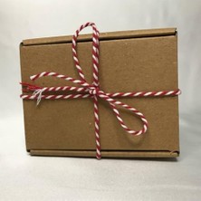 Kırmızı Beyaz Ip Iki Renkli Bileklik Paketleme Ipi 10 Metre (Kırmızı)