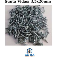 Seka Hand Tools Sunta Vidası 3,5X20MM 25'li Paket – Mobilya & Ahşap Uygulamaları Için Güçlü, Paslanmaz Vida Seti