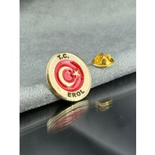 kuyumcudan Kişiye Özel Isimli Ayyıldız Rozet