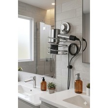 Alz Banyo Saç Kurutma Makinesi Fön Makinesi Askı Aparatı Dubel Vida Hediyeli Yerli Üretim