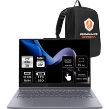 Lenovo Ideapad 5 Intel Core Ultra 5 225U 16GB 1tb SSD 14" Fhd+ Multi-Touch Fdos 2-In-1 Taşınabilir Bilgisayar & Per4 Çanta + Pen 83KR000FTRP303