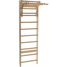 Fit Ladder Fitladder Kombo Bar - Ahşap Barfiks Barı, Isveç Merdiveni, Egzersiz Barı, Skolyoz Duvar Barı - Ahşap