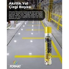 Format Sprey Yol Çizgi Boyası Floresan Sarı 750 ml