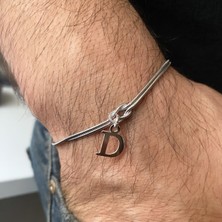 Gümüş Harfli Aşk Düğümü Zincir Bileklik