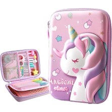 3 Boyutlu Büyük Unicorn Su Geçirmez Kalem Kutusu