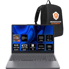 Lenovo Ideapad Slim 3 Amd Ryzen 7 170 40GB 256GB SSD 14" Fhd+ W11H Taşınabilir Bilgisayar & Per4 Çanta 83K6006JTRP322