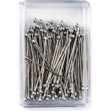 Benim Marifetlerim - Mineli Gümüş Başlı Toplu Iğne 50 Adet