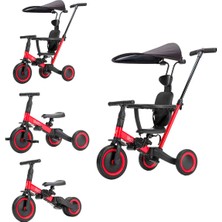 4in1 Gokidy Rookie 3 Tekerlekli Kırmızı Bisiklet