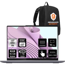 Lenovo Ideapad 5 Intel Core Ultra 5 225U 16GB 1tb SSD 16" Fhd+ Multi-Touch Fdos 2-In-1 Taşınabilir Bilgisayar & Per4 Çanta + Pen 83KS0005TRP303
