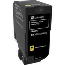 Lexmark 74C50Y0 3.000 Sayfa Yellow Sarı Toner Cs720-725 Cx725