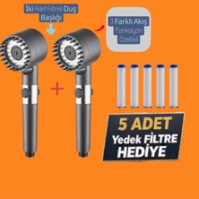 Truva Iki Adet Kireç Önleyici Duş Başlığı 5 Adet Yedek Filtre Hediyeli