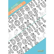 Dev Alfabe Etkinliği Boyama Kağıdı 62X200 cm – Eğitici Harf Öğrenme & Çizgi Takip Aktivitesi