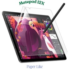 Fuchsia Mate Pad 12X ile Uyumlu Gerçek Kağıt Özellikli Paper Like Tablet Ekran Koruyucu