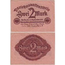 Banknoting Almanya 2 Mark 1922 Çilaltı(-)