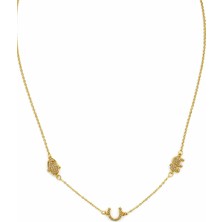 Sacha El ve Fil Figürlü Zincir Kolye