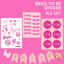 Kosinüs Bridetobe & Gelin 3 Lü Etiket Seti