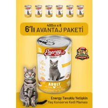 Cat food energy Tavuklu Yetişkin Yaş Kedi Maması 400 G - 6 Adet