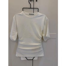 Nihanello Butik Arkası Bağcıklı Modal Bluz